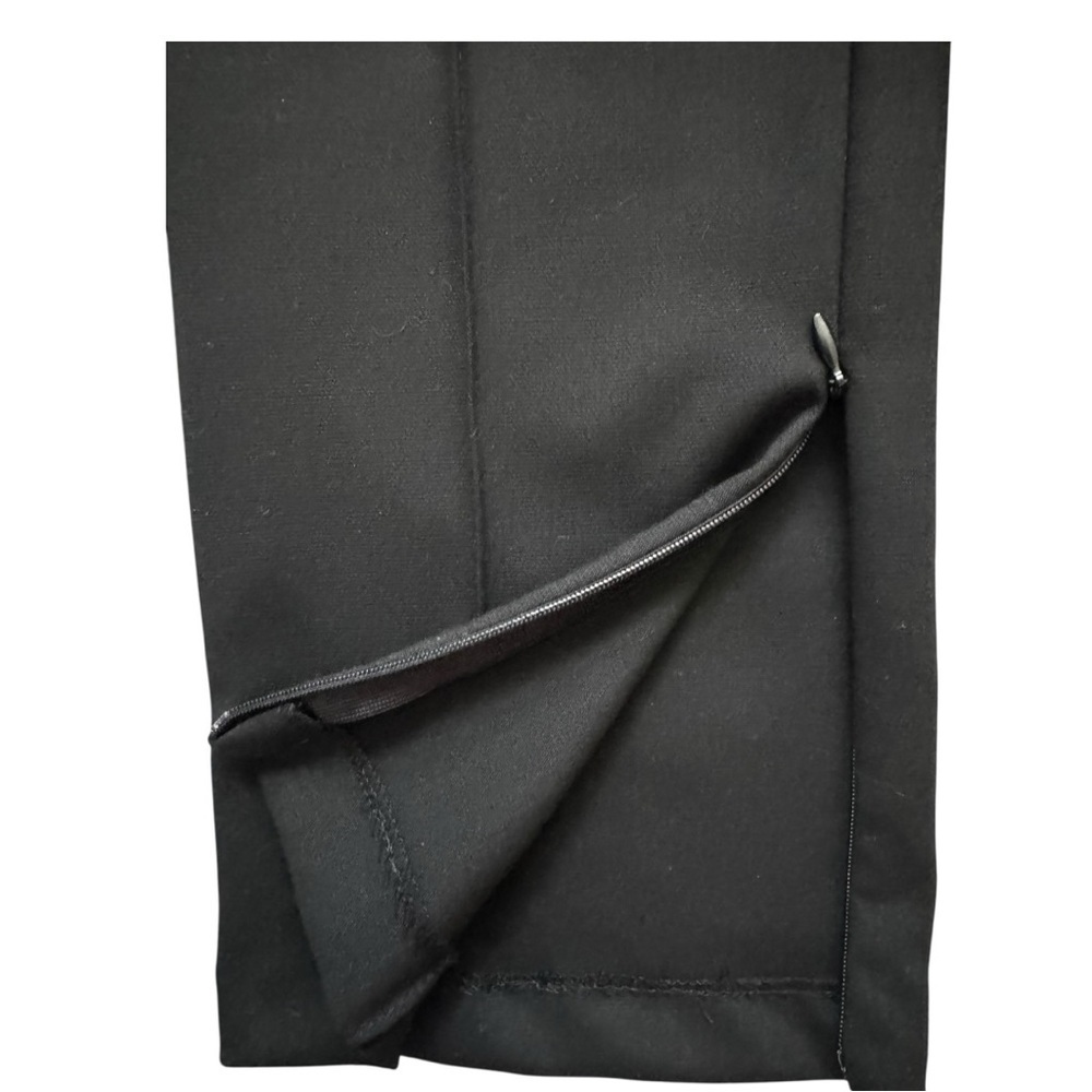 ZARA High Waist Slit Leggings Pants Black Size M NWT - Picture 3 of 7